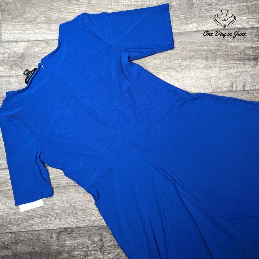 Perceptions Short Sleeve Fit & Flare Dress Size L - Picture 7 of 7